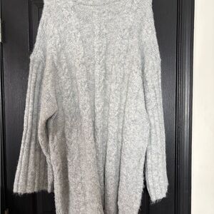 Cozy Gray Women's Sweater dress
